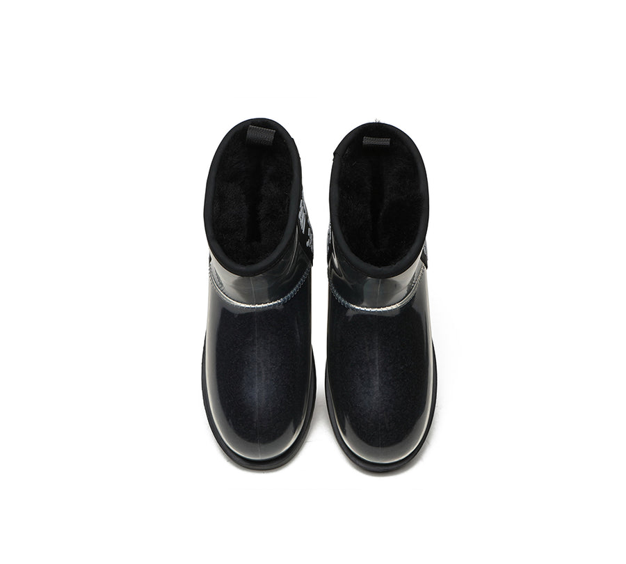 Australian Shepherd UGG Boots Clear Waterproof and Shearling Women Coated Classic-Boots-PEROZ Accessories