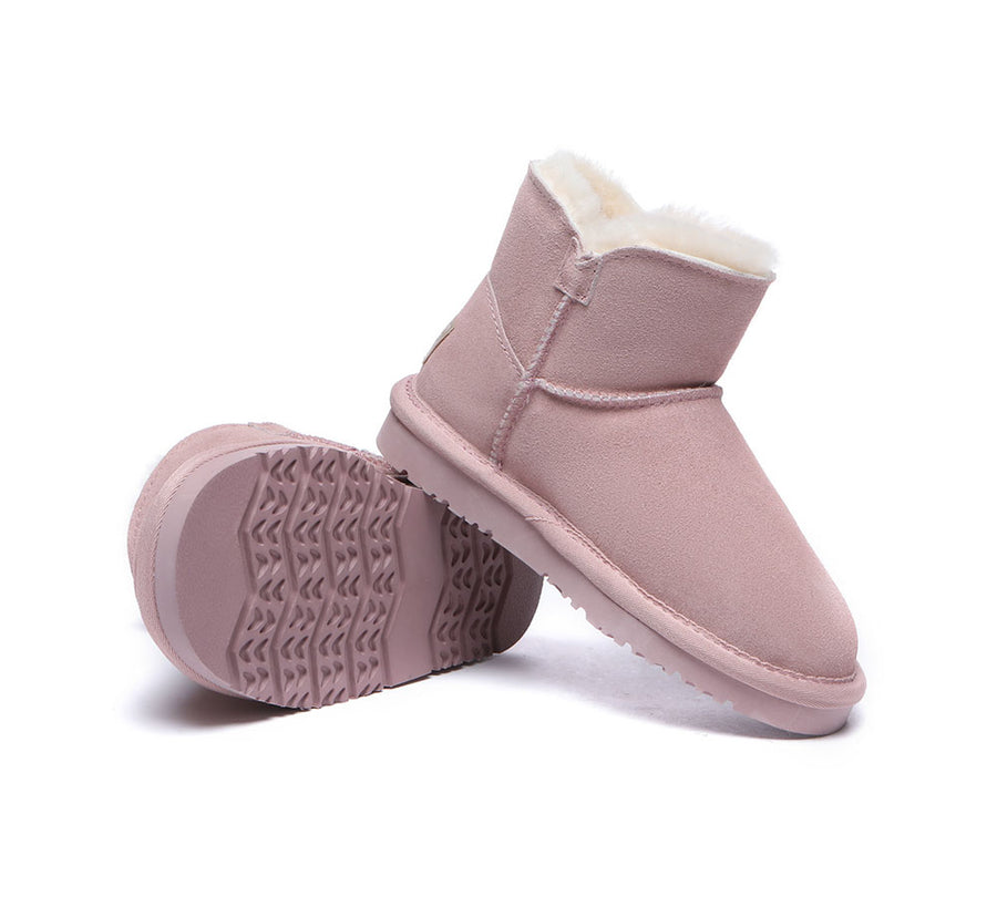 Australian Shepherd Ugg Boots Nolan Kids Mini Button-Kid Boots-PEROZ Accessories
