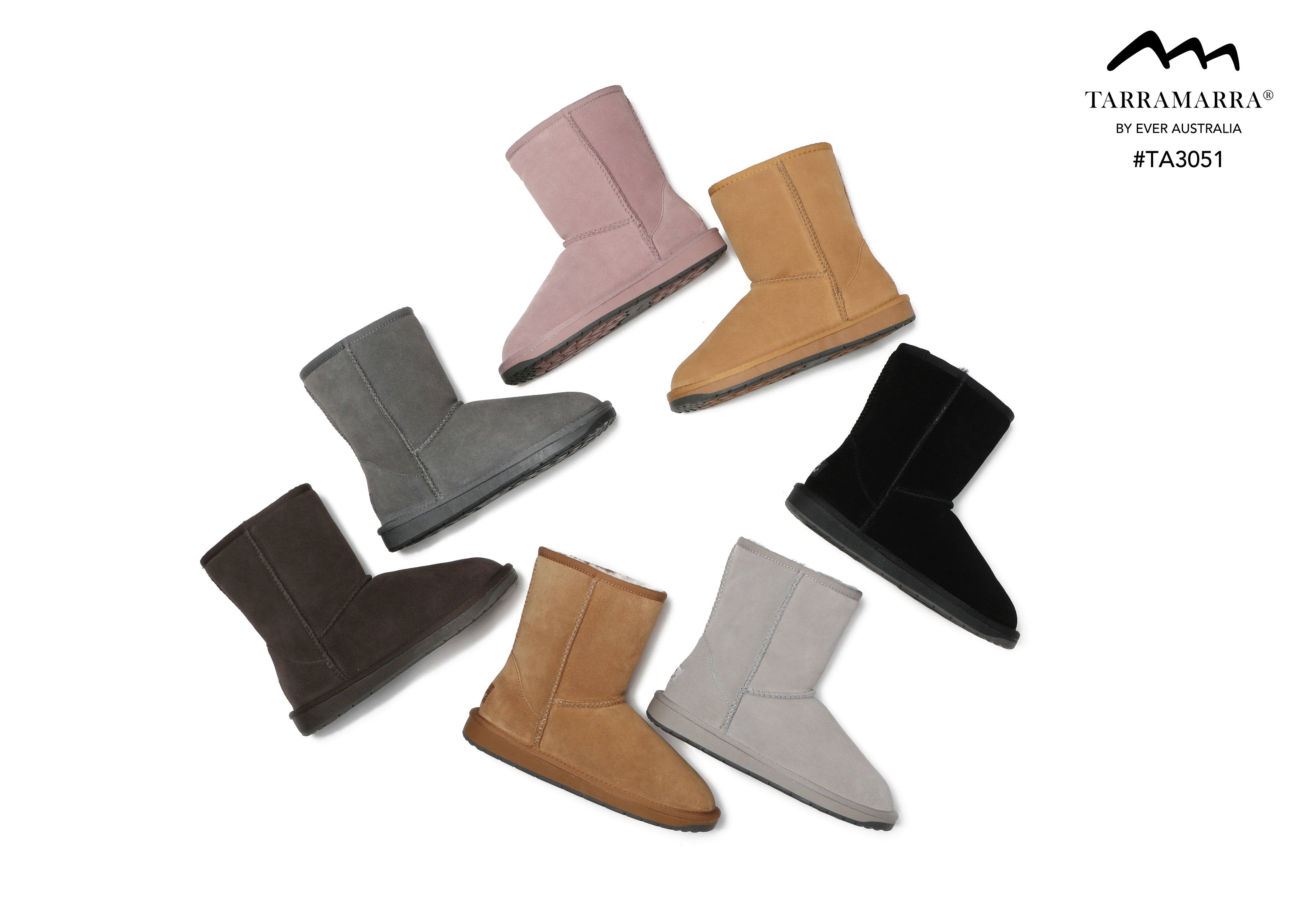 TARRAMARRA Premium Australian Sheepskin Wool Boots Unisex Short Classic Plus-Boots-PEROZ Accessories