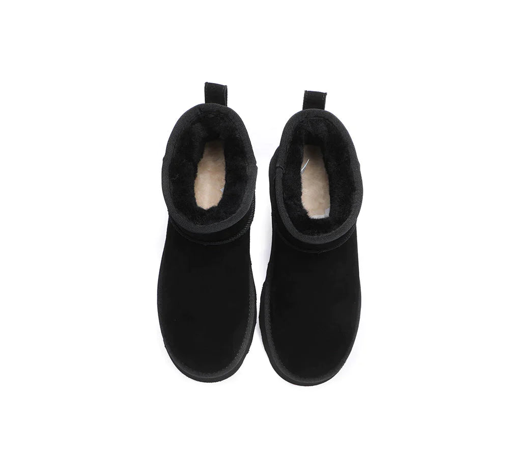 Australian Shepherd Ugg Mini Platform Boots Thick Bottom Ronnie-Boots-PEROZ Accessories