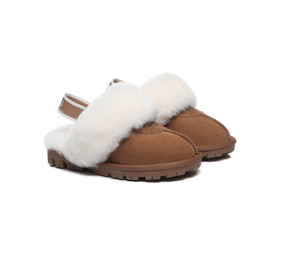 Kids Sling back UGG Slipper Kids Waffle Plus-Slippers-PEROZ Accessories