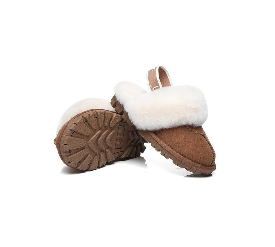Kids Sling back UGG Slipper Kids Waffle Plus-Slippers-PEROZ Accessories