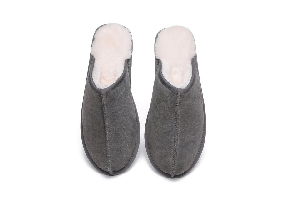 Australian ShepherdUGG Men Sheepskin Slipper Water Resistant Bennett-Slippers-PEROZ Accessories