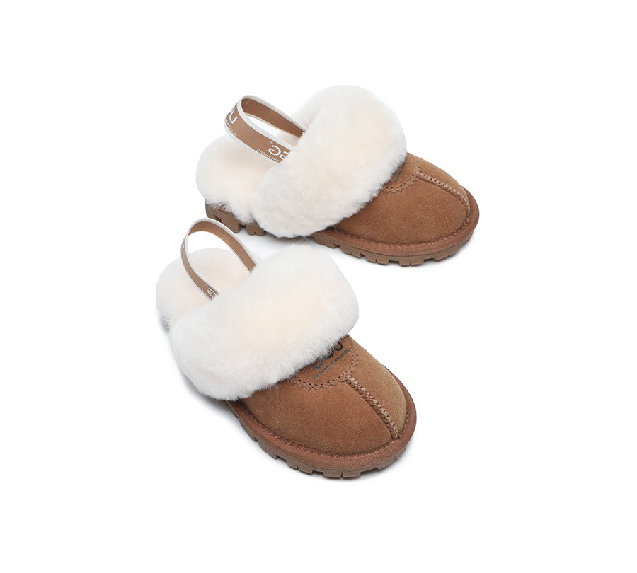 Kids Sling back UGG Slipper Kids Waffle Plus-Slippers-PEROZ Accessories