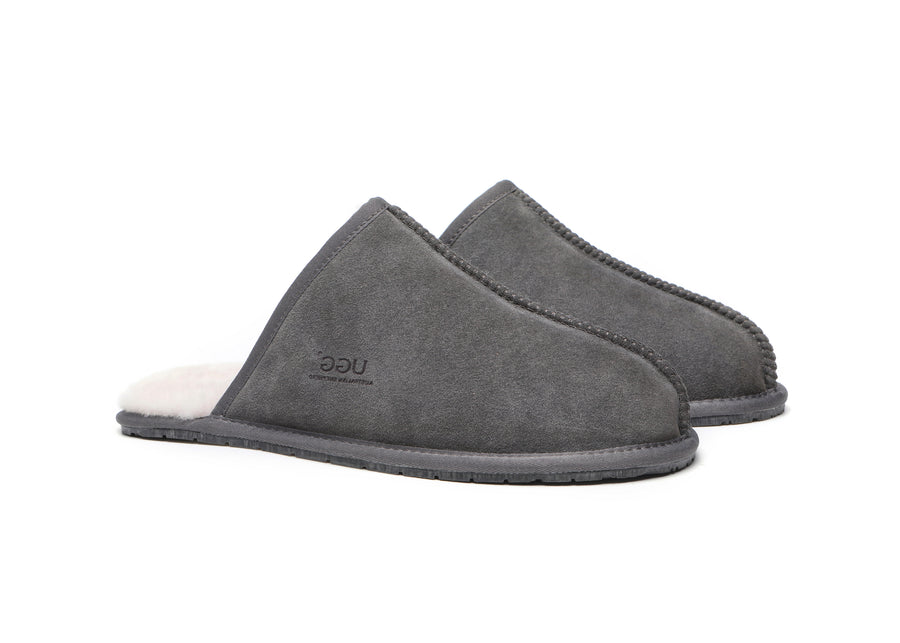 Australian ShepherdUGG Men Sheepskin Slipper Water Resistant Bennett-Slippers-PEROZ Accessories