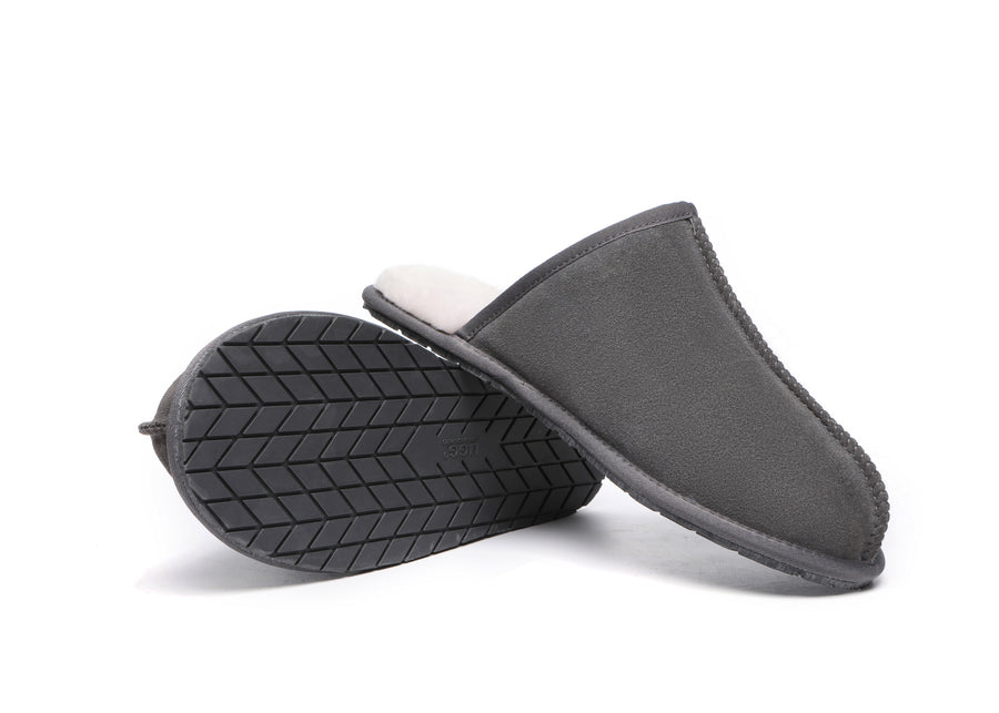 Australian ShepherdUGG Men Sheepskin Slipper Water Resistant Bennett-Slippers-PEROZ Accessories