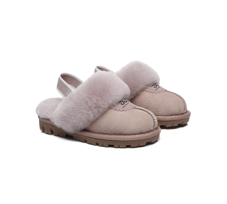 Kids Sling back UGG Slipper Kids Waffle Plus-Slippers-PEROZ Accessories