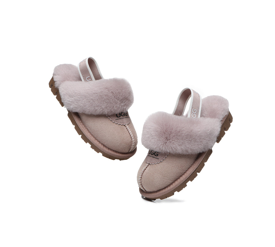 Kids Sling back UGG Slipper Kids Waffle Plus-Slippers-PEROZ Accessories