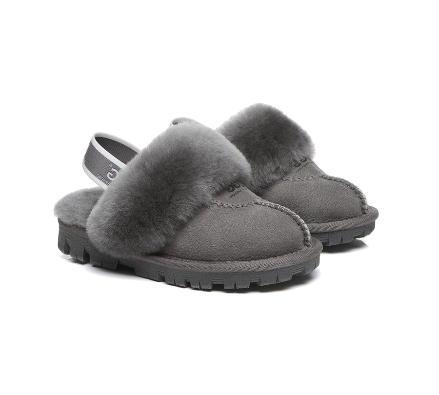 Kids Sling back UGG Slipper Kids Waffle Plus-Slippers-PEROZ Accessories