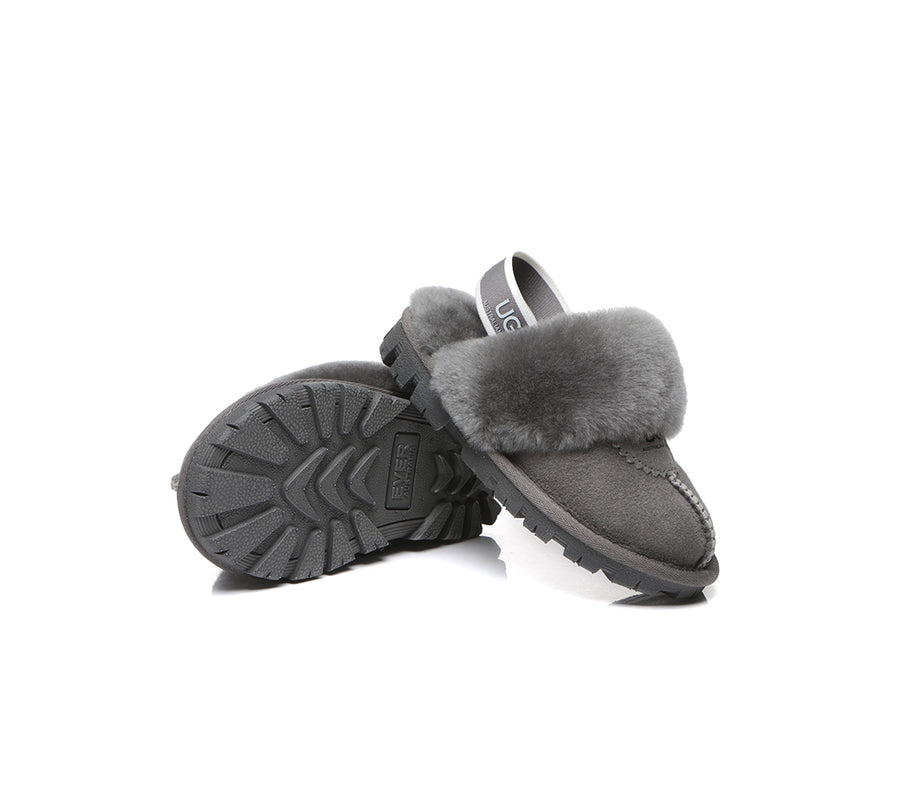 Kids Sling back UGG Slipper Kids Waffle Plus-Slippers-PEROZ Accessories