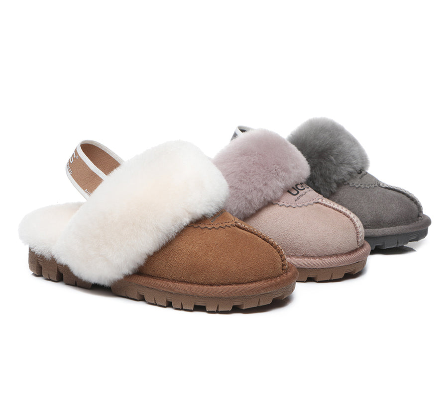 Kids Sling back UGG Slipper Kids Waffle Plus-Slippers-PEROZ Accessories