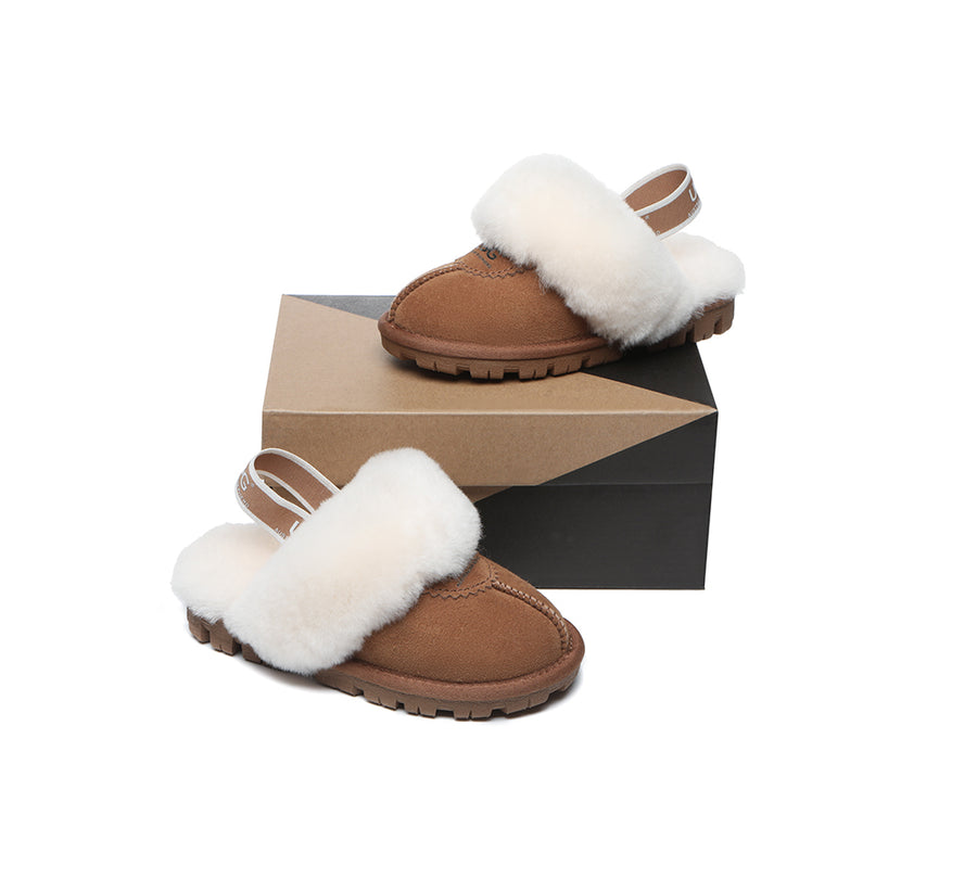 Kids Sling back UGG Slipper Kids Waffle Plus-Slippers-PEROZ Accessories