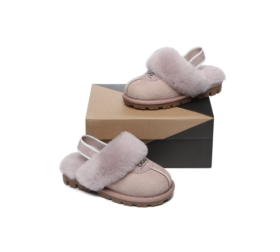 Kids Sling back UGG Slipper Kids Waffle Plus-Slippers-PEROZ Accessories