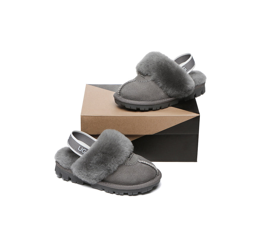 Kids Sling back UGG Slipper Kids Waffle Plus-Slippers-PEROZ Accessories