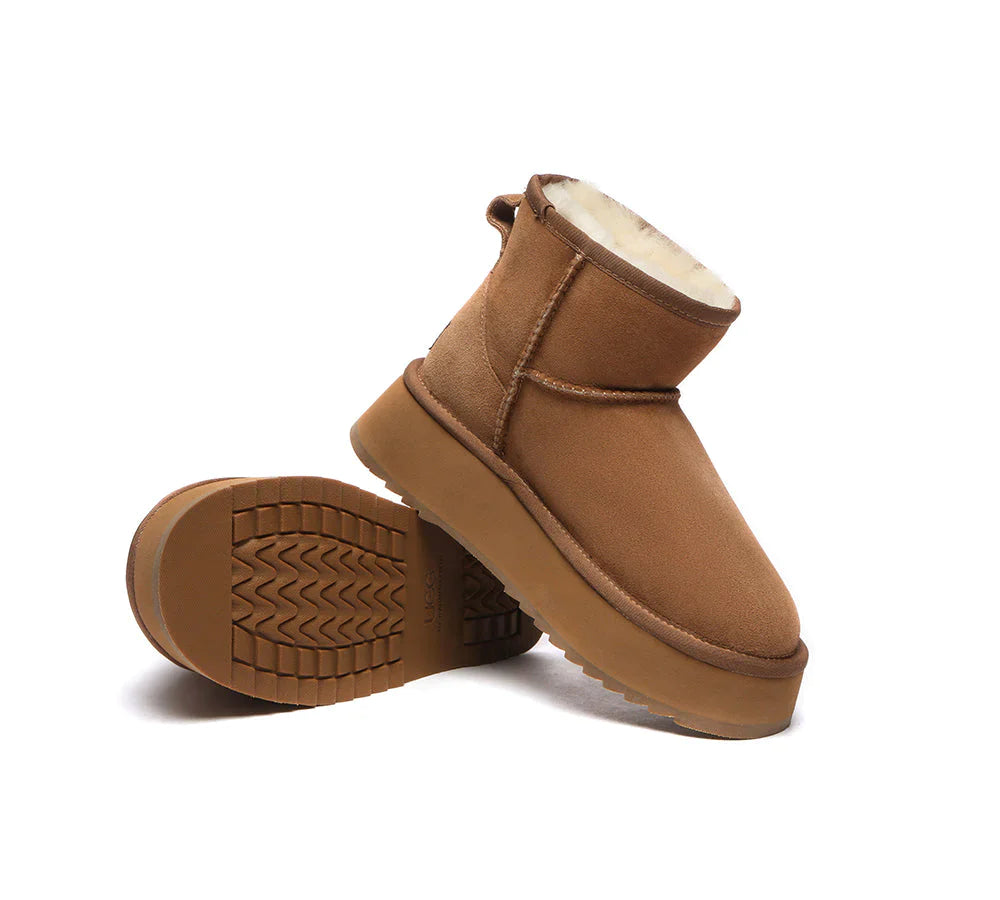 Australian Shepherd UGG Thick Bottom Mini Classic-Boots-PEROZ Accessories