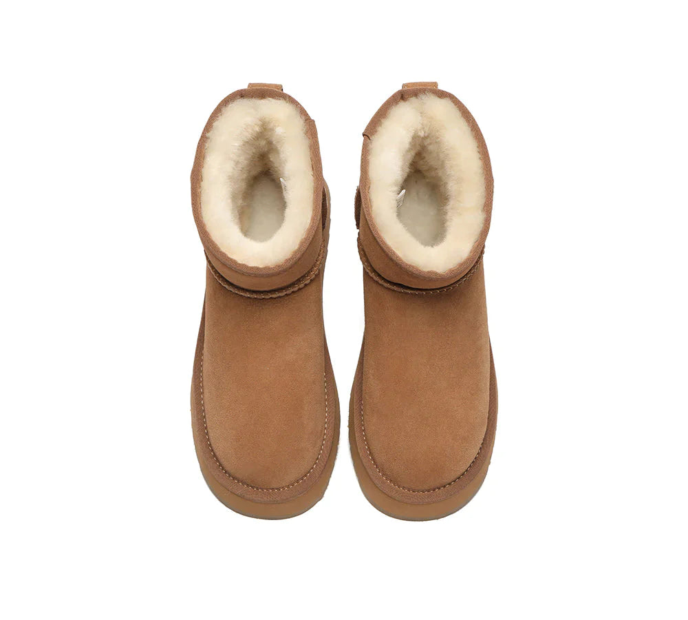 Australian Shepherd UGG Thick Bottom Mini Classic-Boots-PEROZ Accessories