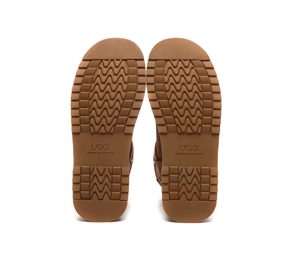 Australian Shepherd UGG Thick Bottom Mini Classic-Boots-PEROZ Accessories