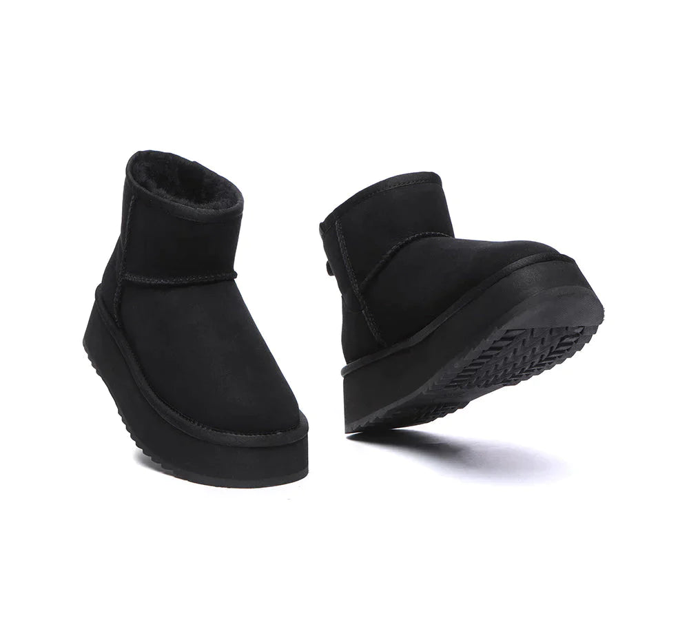 Australian Shepherd UGG Thick Bottom Mini Classic-Boots-PEROZ Accessories