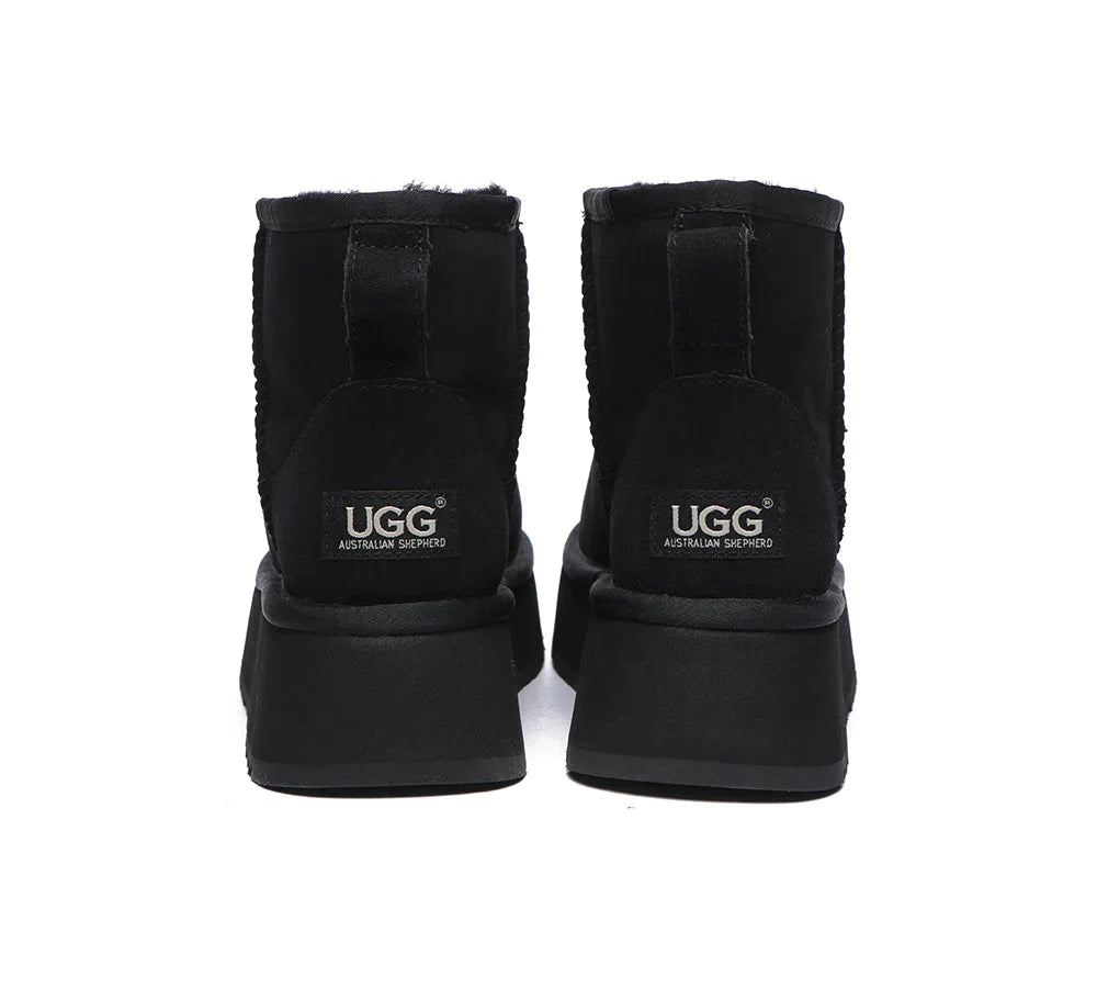 Australian Shepherd UGG Thick Bottom Mini Classic-Boots-PEROZ Accessories