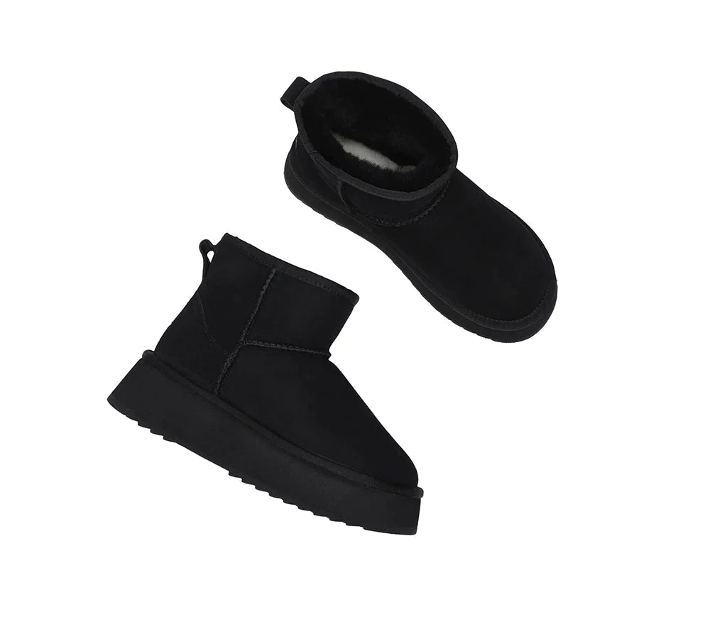 Australian Shepherd UGG Thick Bottom Mini Classic-Boots-PEROZ Accessories