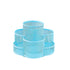 AnyCraft Blue Metal Mesh 360° Rotation & 7 Compartments Storage Organizer with Non-Skid Rubber Mat-Organizers-PEROZ Accessories