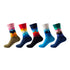 Anysox 5 Pairs One Size 5-11 Mixed Color Set Christmas Socks Cotton Fashion Random Wave Woman Skateboard Oil Paitiing-Socks-PEROZ Accessories