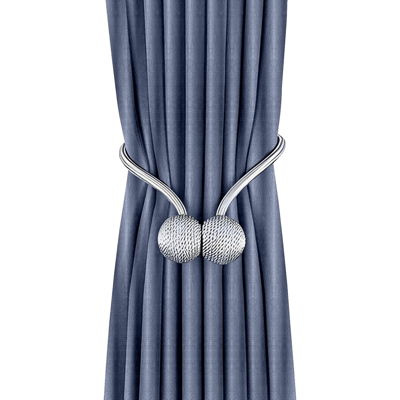 Anyhouz Curtains 100cm Yale Blue Premium Plain Design Window Drape Curtains for Beedroom Living Room-Curtains & Drapes-PEROZ Accessories