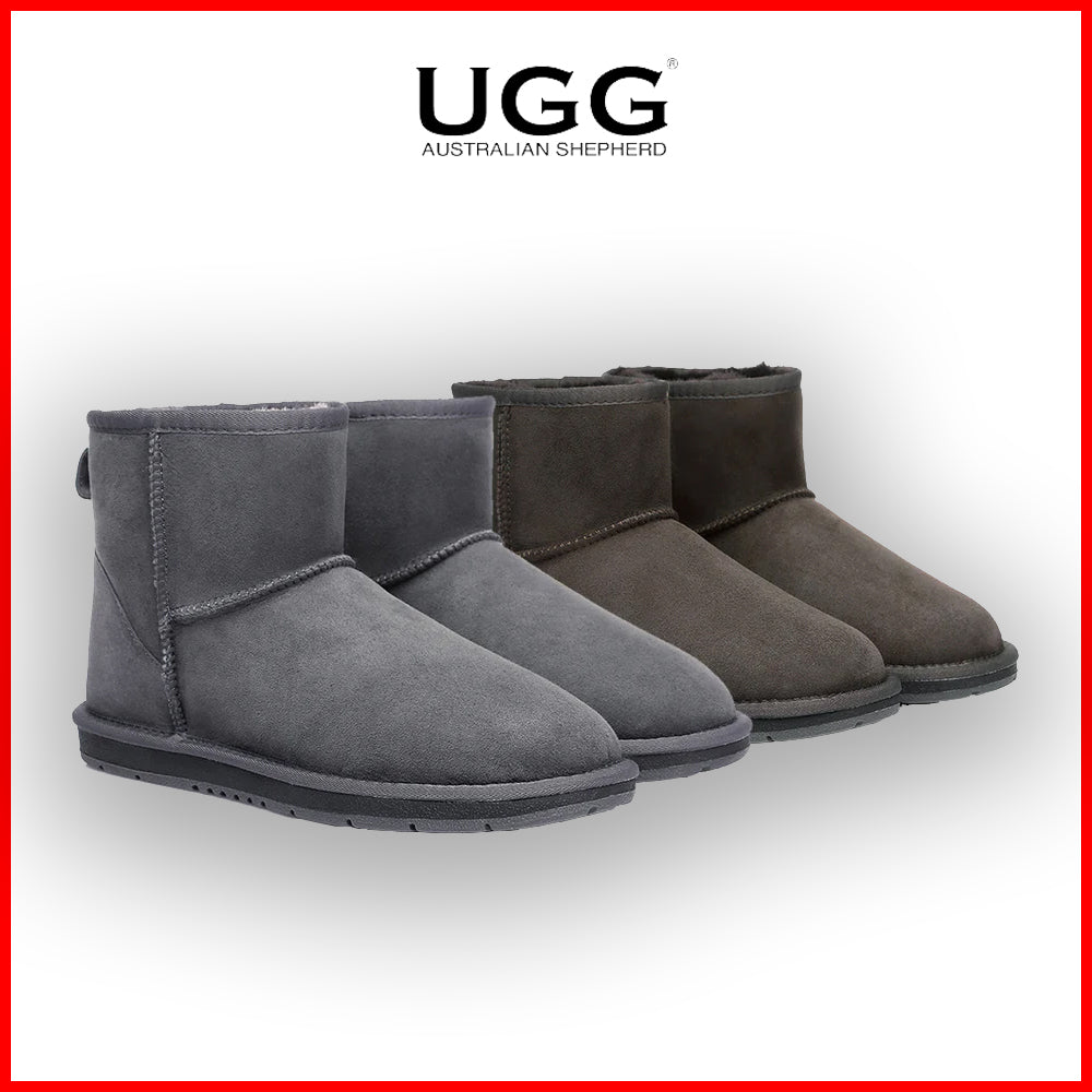 Australian Shepherd Kids AS Mini Classic UGG Sheepskin Boots Water Resistant-Kid Boots-PEROZ Accessories