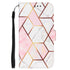 Anymob Samsung Pink Geometric Marble Leather Case Flip Wallet Magnetic Phone Cover-Mobile Phone Cases-PEROZ Accessories