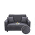 Anyhouz 2 Seater Sofa Cover Plain Gray Style and Protection For Living Room Sofa Chair Elastic Stretchable Slipcover-Slipcovers-PEROZ Accessories