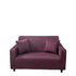 Anyhouz 2 Seater Sofa Cover Plain Bean Paste Red Style and Protection For Living Room Sofa Chair Elastic Stretchable Slipcover-Slipcovers-PEROZ Accessories
