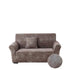 Anyhouz 2 Seater Sofa Cover Rustic Brown Style and Protection For Living Room Sofa Chair Elastic Stretchable Slipcover-Slipcovers-PEROZ Accessories