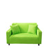 Anyhouz 2 Seater Sofa Cover Plain Apple Green Style and Protection For Living Room Sofa Chair Elastic Stretchable Slipcover-Slipcovers-PEROZ Accessories