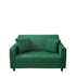 Anyhouz 2 Seater Sofa Cover Plain Green Style and Protection For Living Room Sofa Chair Elastic Stretchable Slipcover-Slipcovers-PEROZ Accessories