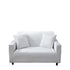 Anyhouz 2 Seater Sofa Cover Plain White Style and Protection For Living Room Sofa Chair Elastic Stretchable Slipcover-Slipcovers-PEROZ Accessories