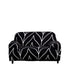 Anyhouz 2 Seater Sofa Cover Black Style and Protection For Living Room Sofa Chair Elastic Stretchable Slipcover-Slipcovers-PEROZ Accessories