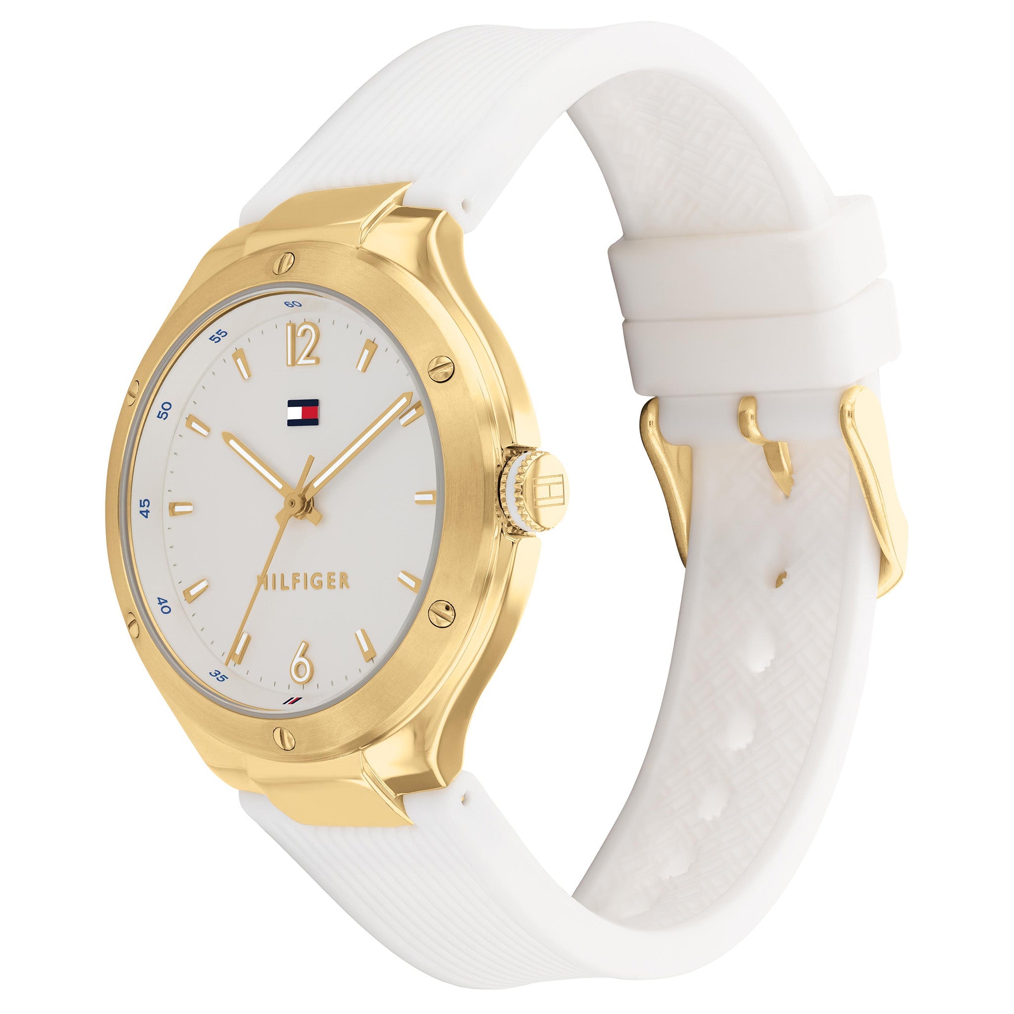 Tommy Hilfiger White Silicone White Dial Ladies Watch - 1782473-Quartz Watches-PEROZ Accessories