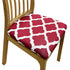 Anyhouz Chair Cover Red White Print Stretch Seat Cover for Home Dinning Kitchen Washable Removable-Chair Cover-PEROZ Accessories
