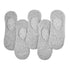 Anysox 5 Pairs Size 4-9 Grey Boat Socks Summer Thin Invisible Cotton Non-Slip Silicone Breathable Pure Color For Men-Socks-PEROZ Accessories