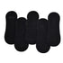 Anysox 5 Pairs Black Size 4-10 Fashion Socks High Quality Office Sports Bussiness Long Socks Cotton Solid Colors Skateboard Knitted Casual-Socks-PEROZ Accessories