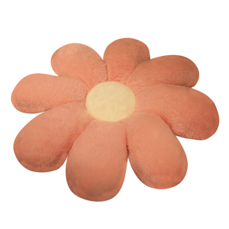 Anyhouz Plush Pillow Light Pink Flower Shape Stuffed Soft Pillow Seat Cushion Room Decor 50cm-Pillow-PEROZ Accessories