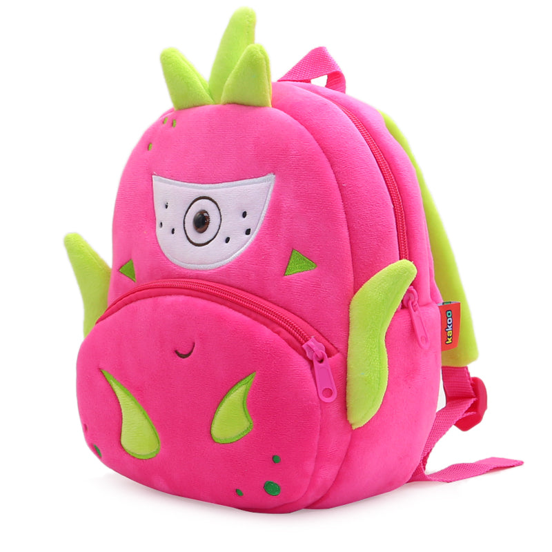 Anykidz 3D Rose Red Kids School Backpack Cute Cartoon Animal Style Children Toddler Plush Bag Perfect Accessories For Boys and Girls-Backpacks-PEROZ Accessories