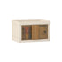 AnyCraft Beige Brown Stackable Foldable Storage Bins with Door for Office and School Supplies-Organizers-PEROZ Accessories