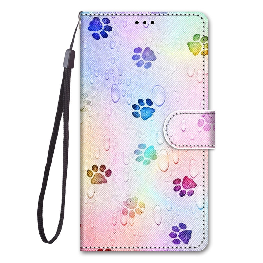 Anymob iPhone Case Multicolor Dog Feet Book Leather Flip Fashion Painted Wallet Phone Bags-Mobile Phone Cases-PEROZ Accessories