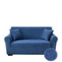 Anyhouz 3 Seater Sofa Cover Plain Blue Style and Protection For Living Room Sofa Chair Elastic Stretchable Slipcover-Slipcovers-PEROZ Accessories