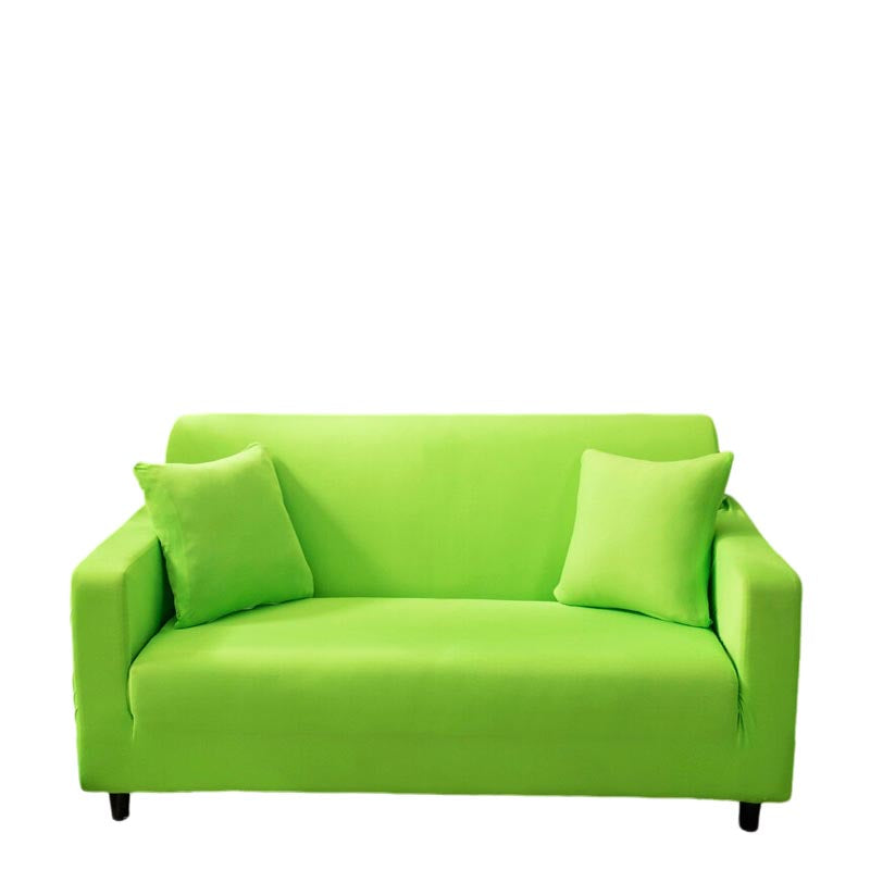 Anyhouz 3 Seater Sofa Cover Plain Apple Green Style and Protection For Living Room Sofa Chair Elastic Stretchable Slipcover-Slipcovers-PEROZ Accessories
