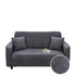 Anyhouz 3 Seater Sofa Cover Plain Gray Style and Protection For Living Room Sofa Chair Elastic Stretchable Slipcover-Slipcovers-PEROZ Accessories