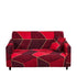 Anyhouz 3 Seater Sofa Cover Red Geometric Style and Protection For Living Room Sofa Chair Elastic Stretchable Slipcover-Slipcovers-PEROZ Accessories