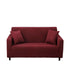 Anyhouz 3 Seater Sofa Cover Plain Wine Red Style and Protection For Living Room Sofa Chair Elastic Stretchable Slipcover-Slipcovers-PEROZ Accessories