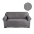 Anyhouz 3 Seater Sofa Cover Solid Gray Style and Protection For Living Room Sofa Chair Elastic Stretchable Slipcover-Slipcovers-PEROZ Accessories